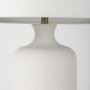 68340 - Melanie 17.0L x 17.0W x 30.5H White Shade W/White Base Table Lamp