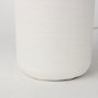 68340 - Melanie 17.0L x 17.0W x 30.5H White Shade W/White Base Table Lamp
