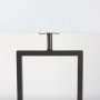 69701 - Peyton 14.0L x 9.0W x 26.2H Black Metal W/Marble Cube and White Shade Table Lamp