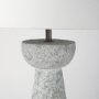 69706 - Julia 16.0L x 16.0W x 27.0H Gray Antique Painted Cement Table Lamp