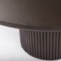 69873-AB - Terra 60L x 60W x 30H Dark Brown Wood Round Fluted Dining Table