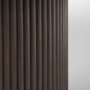 69873-AB - Terra 60L x 60W x 30H Dark Brown Wood Round Fluted Dining Table