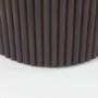 69873-AB - Terra 60L x 60W x 30H Dark Brown Wood Round Fluted Dining Table