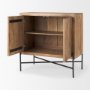 69754 - Cairo 36.0L x 19.5W x 36.0H 2 Door Wood and Metal Cabinet