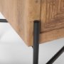 69754 - Cairo 36.0L x 19.5W x 36.0H 2 Door Wood and Metal Cabinet