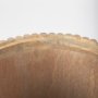 69882 - Terra 18L x 18W x 22H Light Brown Wood Fluted Round Side Table