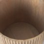 69882 - Terra 18L x 18W x 22H Light Brown Wood Fluted Round Side Table