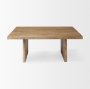 69902 - Grier 42" Square Light Brown Wood w/ Cane Coffee Table