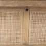 69902 - Grier 42" Square Light Brown Wood w/ Cane Coffee Table