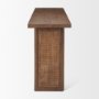 69906 - Grier 65" Medium Brown Solid Wood w/ Cane Console Table