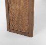 69906 - Grier 65" Medium Brown Solid Wood w/ Cane Console Table