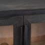 69887 - Sloan 40.0W Black Wood W/Black Metal Frame Accent Cabinet
