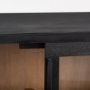 69887 - Sloan 40.0W Black Wood W/Black Metal Frame Accent Cabinet