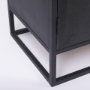 69887 - Sloan 40.0W Black Wood W/Black Metal Frame Accent Cabinet
