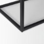 69888 - Sloan Black Wood W/Black Metal Frame Side Table