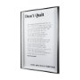 13931 - Don't Quit by Mercana Studio a Framed Art Print Matted under Glass