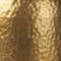 70055 - Leo 18.0L x 18.0W x 31.0H Gold Hammered W/White Fabric Shade Table Lamp
