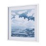 14306 - Cloud and Sea by Mercana Studio a Hand Embellished Textured Framed Art Print Matted under Glass