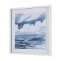 14307 - Cloud and Sea by Mercana Studio a Hand Embellished Textured Framed Art Print Matted under Glass