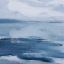 14307 - Cloud and Sea by Mercana Studio a Hand Embellished Textured Framed Art Print Matted under Glass