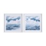 14307 - Cloud and Sea by Mercana Studio a Hand Embellished Textured Framed Art Print Matted under Glass