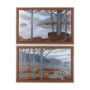 102185-FS - Windy Day by Mercana Studio a Hand Embellished Textured Framed Canvas