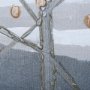 102186-FS - Gray Day by Mercana Studio a Hand Embellished Textured Framed Canvas