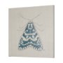 102216-L - Moth Blue III by Mercana Studio a Hand Embellished Textured Canvas