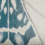 102216-L - Moth Blue III by Mercana Studio a Hand Embellished Textured Canvas