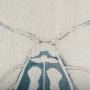 102216-L - Moth Blue III by Mercana Studio a Hand Embellished Textured Canvas