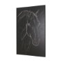 102225-L - Thoroughbred Dark III by Mercana Studio a Hand Embellished Textured Canvas