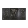 102225-L - Thoroughbred Dark III by Mercana Studio a Hand Embellished Textured Canvas
