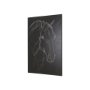 102225-S - Thoroughbred Dark III by Mercana Studio a Hand Embellished Textured Canvas