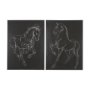 102229-L - Horse IV by Mercana Studio a Hand Embellished Textured Canvas