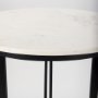 69912-AB - Tanner Marble & Matte Black Bistro Table