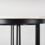 69912-AB - Tanner Marble & Matte Black Bistro Table