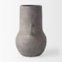 70076 - Armani 10.4H Brown-Gray Double Ear Ceramic Vase