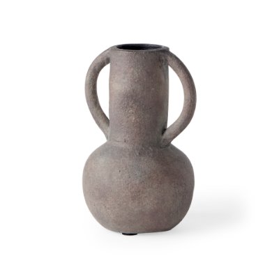 70077 - Armani 6.7H Brown-Gray Double Ear Vase
