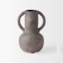 70077 - Armani 6.7H Brown-Gray Double Ear Vase