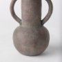 70077 - Armani 6.7H Brown-Gray Double Ear Vase