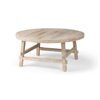 69994 - Rosie  36.0L x 36.0W x 16.0H Round Blonde Wood Coffee Table