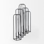 69778 - Mila 13.4L x 2.5W x 11.0H Metal and Glass Decorative Accent