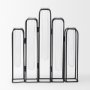 69778 - Mila 13.4L x 2.5W x 11.0H Metal and Glass Decorative Accent