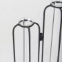 69778 - Mila 13.4L x 2.5W x 11.0H Metal and Glass Decorative Accent