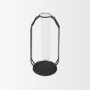 69780 - Aria 4.3L x 3.9W x 9.6H Metal and Glass Decorative Accent