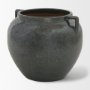 70081 - Kora Short Dark Metallic Double Ear Vase