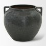 70081 - Kora Short Dark Metallic Double Ear Vase