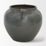 70081 - Kora Short Dark Metallic Double Ear Vase