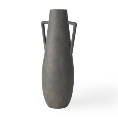 70085 - Kilian Tall Matte Brown-Gray Double Ear Vase