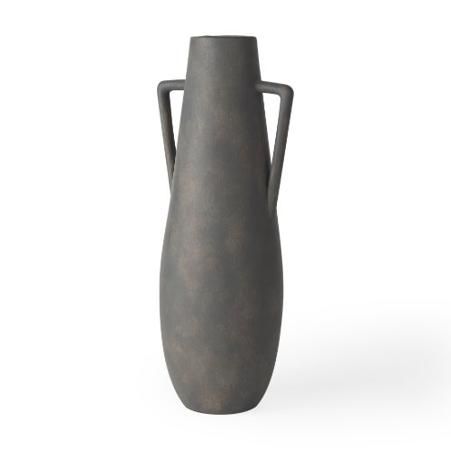 70085 - Kilian Tall Matte Brown-Gray Double Ear Vase